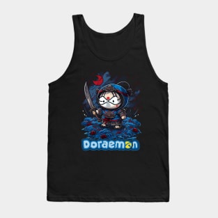 Samurai Doraemon Tank Top